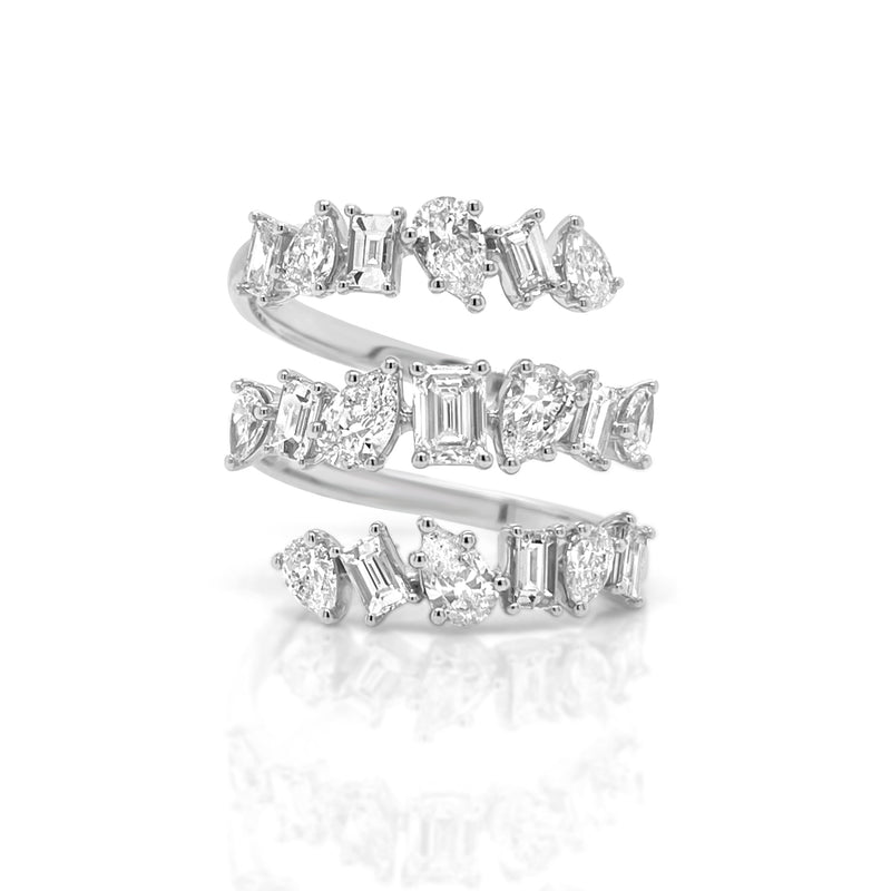 Multishape Diamond Spiral Ring - Brilat