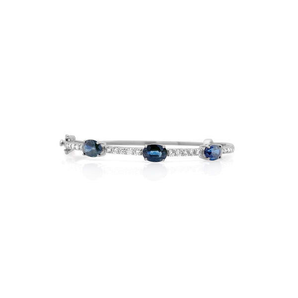 Sapphire & Diamond Monica Bangle - Brilat