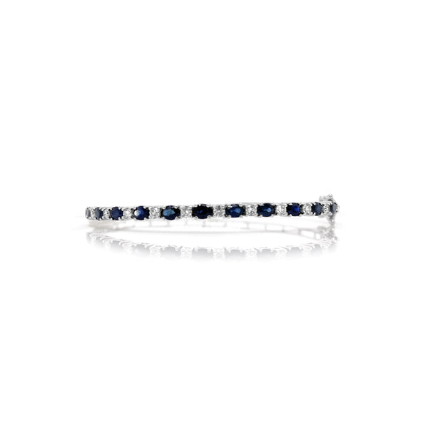 Classic Diana Sapphire & Diamond Bangle - Brilat