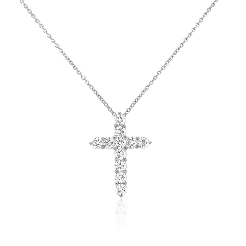 Classic Diamond Cross Necklace - Brilat