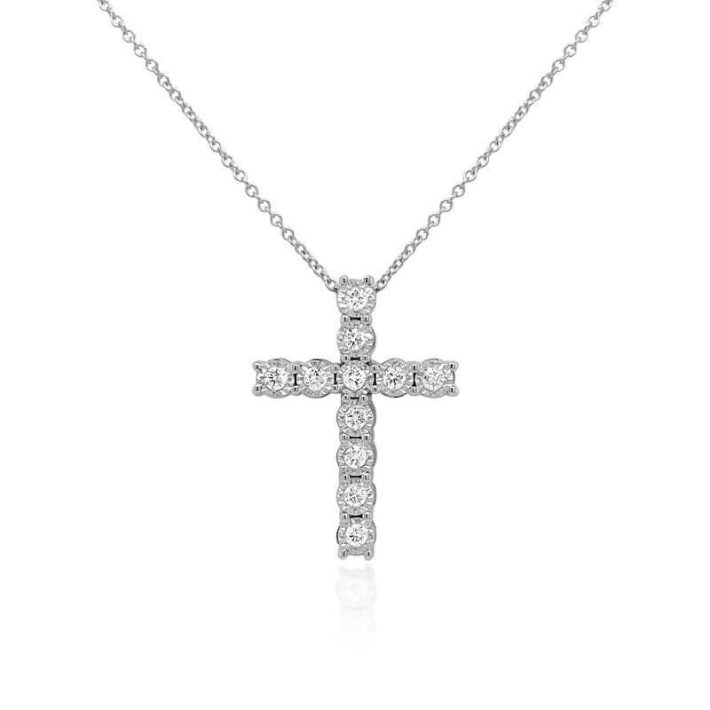 Miracle Mark Diamond Cross Necklace - Brilat