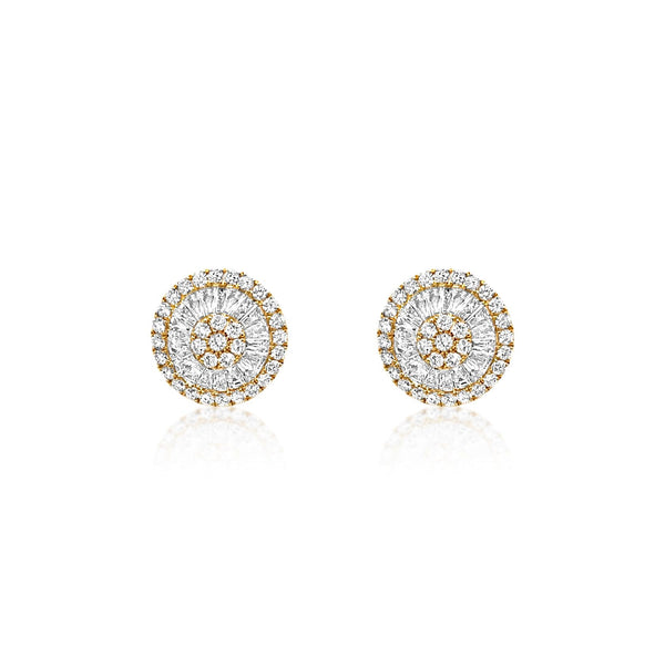 Baguette Diamond Studs - Brilat