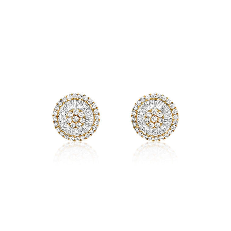 Baguette Diamond Studs - Brilat