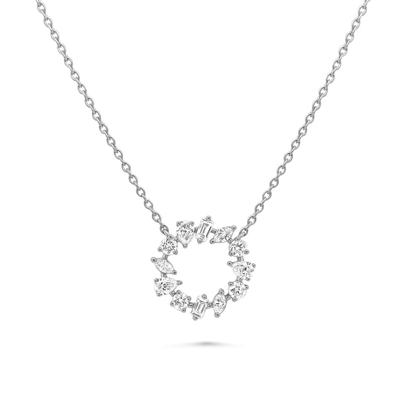 Material Good | Large Multi-Shape Diamond Necklace