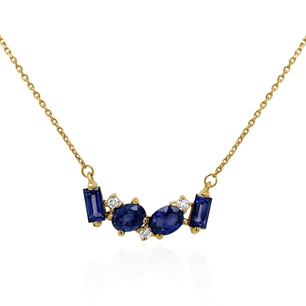 Cobblestone Sapphire Necklace - Brilat