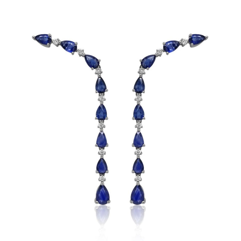 Sapphire Raindrop earrings - Brilat