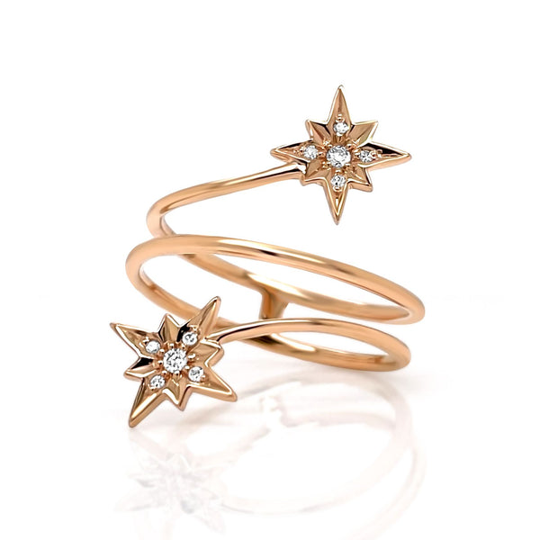 Rose Gold Stargazer ring - Brilat