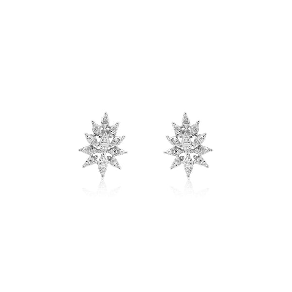 Diamond Cluster Composition Earrings - Brilat